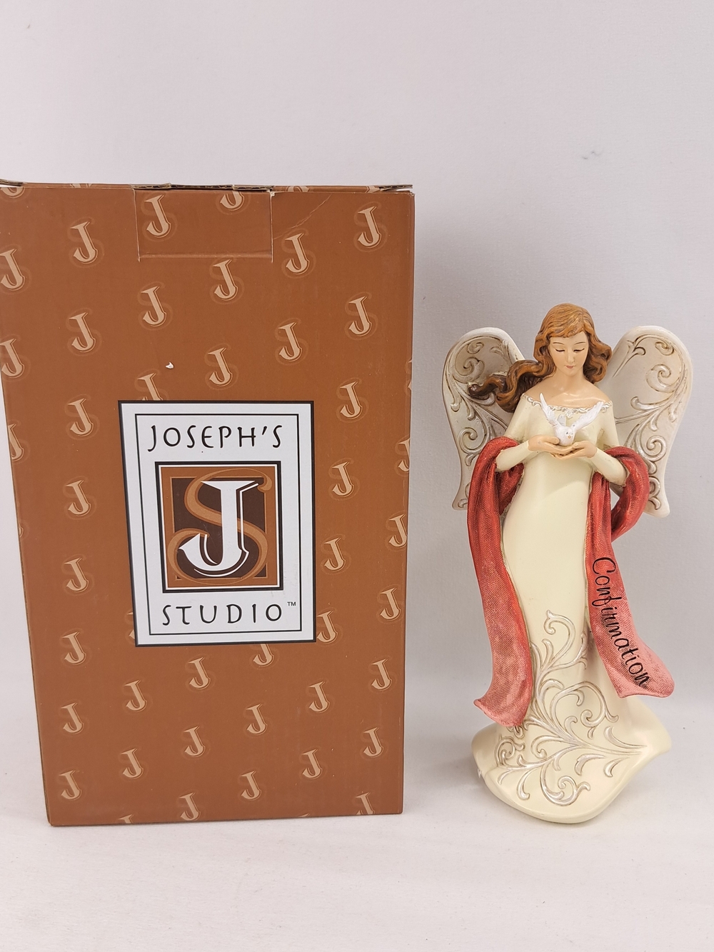 Joseph's Studio Angel Figurine with Red Sash